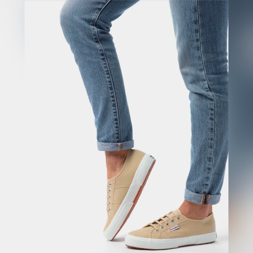 Superga beige buff 2760 coti classic sneaker size 5